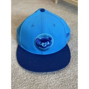 CHICAGO CUBS HAT Fitted Size 7-7/8 Blue New Era 59Fifty Tri-Tone 5950 Baseball